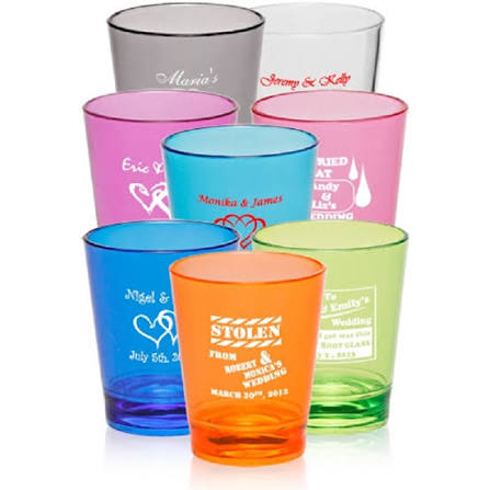 Shot Glass w/ wrap sticker